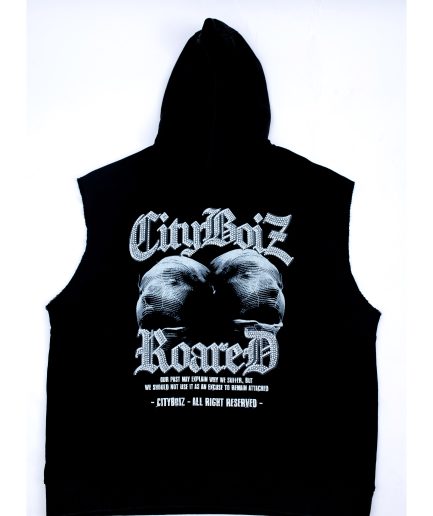 CB ARMLESS HOODIE (Black)