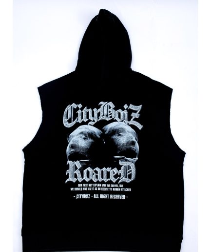 CB ARMLESS HOODIE (Black)