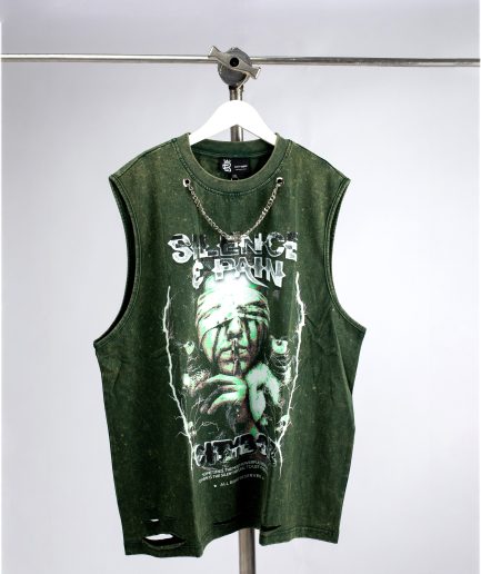 CB SP Armless Tee (Green Acid Wash)