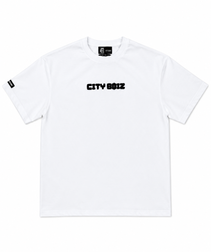 CB CHENILLE TEE (WHITE)