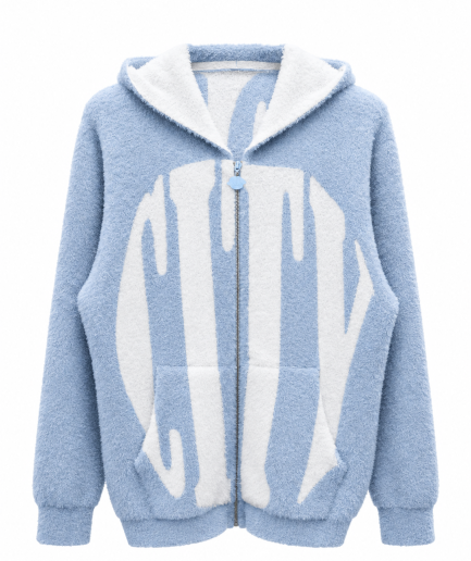 CB FURRY HOODIE (Blue)